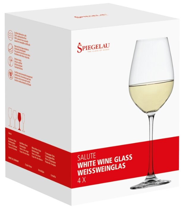 Spiegelau Набор бокалов для вина Salute White Wine 4720172 4 шт. 465 мл (фото modal 3)