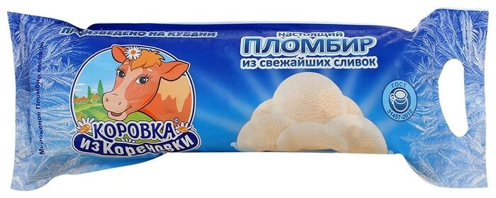 Мороженое Коровка из Кореновки пломбир ваниль 1 кг (фото modal 1)
