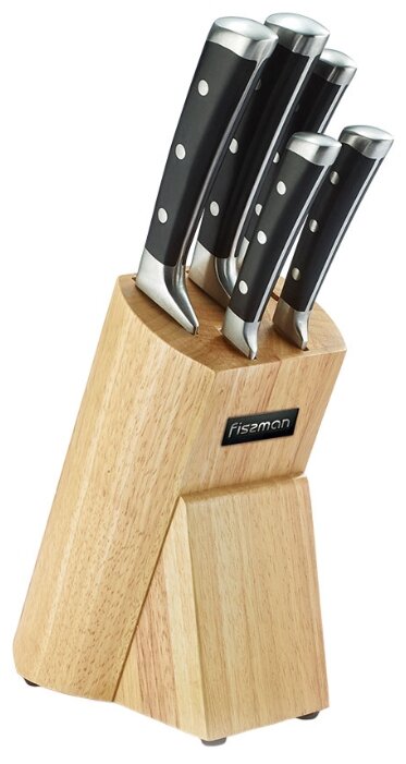 Набор Fissman Kushiro 5 ножей с подставкой (фото modal 1)