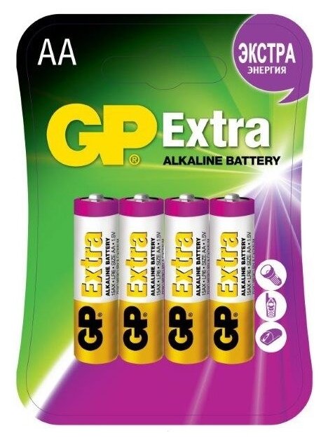 Батарейка GP Extra Alkaline AA (фото modal 4)