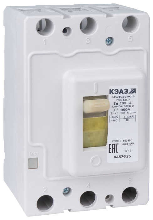 Автоматический выключатель КЭАЗ ВА57Ф35-340010 3P 10kA (фото modal 1)