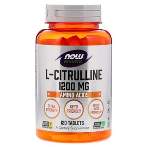 Аминокислота NOW L-Citrulline 1200 мг (120 капсул) (фото modal nav 1)