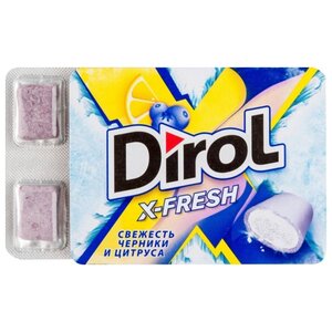 Жевательная резинка Dirol Cadbury X-Fresh свежесть черники и цитруса, 16 г (фото modal nav 2)