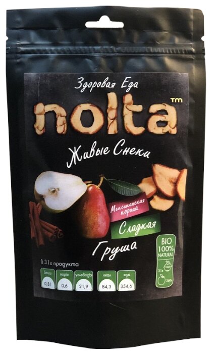 Чипсы NOLTA фруктовые Сладкая груша с мексиканской корицей (фото modal 1)