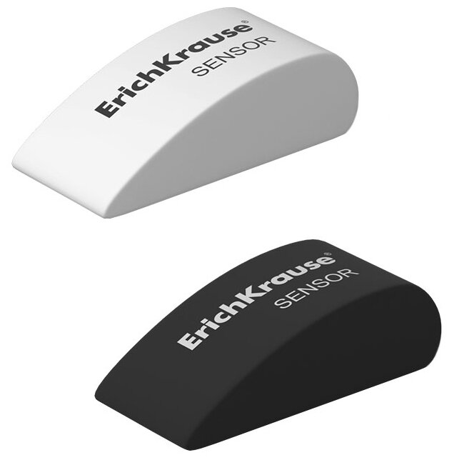 ErichKrause Набор ластиков Sensor Black&White, 2 шт. (фото modal 1)