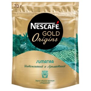 Кофе растворимый Nescafe Gold Origins Sumatra, пакет (фото modal nav 1)