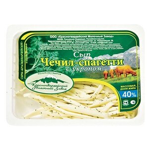Сыр Красногвардейский молочный завод Чечил-спагетти с укропом 40% (фото modal nav 1)