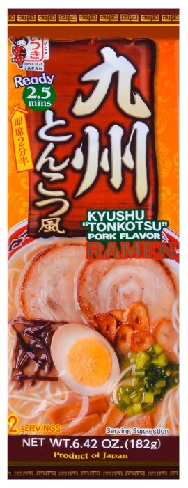 Itsuki Foods Лапша рамен Кюсю тонкацу с соусом 182 г (фото modal 1)