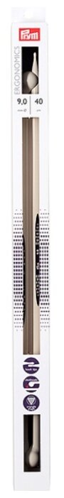 Спицы Prym полимерные Ergonomics диаметр 9 мм, длина 40 см (фото modal 1)