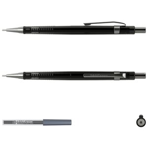 ErichKrause Механический карандаш Black Pointer со сменными грифелями HB, 0.5 мм, 20 шт. (блистер) (фото modal nav 2)