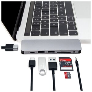 USB-концентратор HyperDrive Solo GN21D, разъемов: 7 (фото modal nav 3)