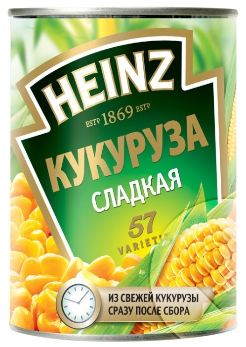 Кукуруза сладкая Heinz жестяная банка 340 г (фото modal 1)