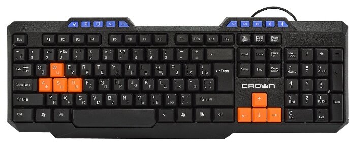 Клавиатура CROWN MICRO CMK-482 Black USB (фото modal 2)