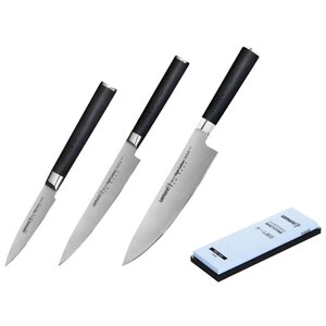 Набор Samura Mo-V 3 ножа и точильный камень SM-0330 (фото modal nav 1)