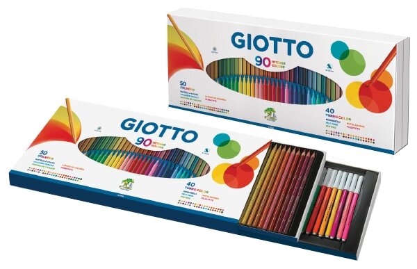 GIOTTO Набор цветных карандашей Stilnovo и фломастеров Turbo Color (фото modal 1)