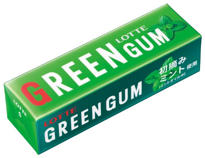 Жевательная резинка Lotte Confectionery Green Gum, 26г (фото modal 1)