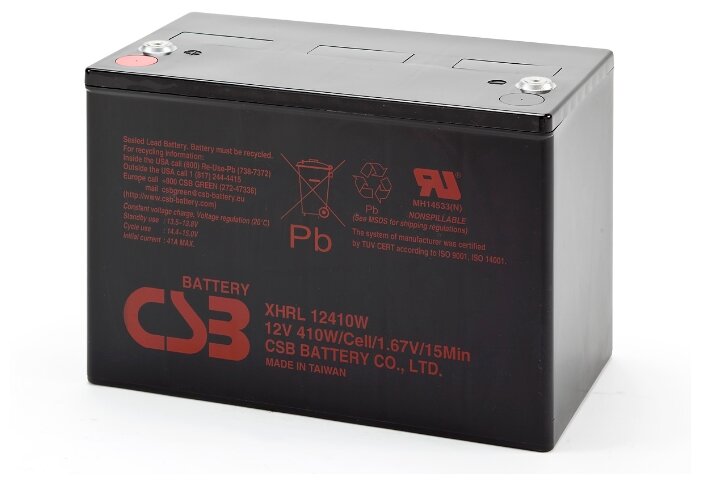 Аккумуляторная батарея CSB XHRL 12410W 41 А·ч (фото modal 1)