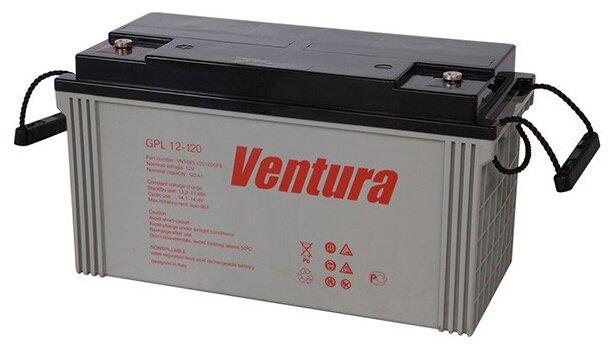 Аккумуляторная батарея Ventura GPL 12-120 125 А·ч (фото modal 1)