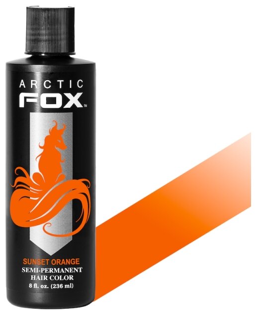 Средство Arctic Fox Semi-Permanent Hair Color Sunset Orange (оранжевый) (фото modal 2)