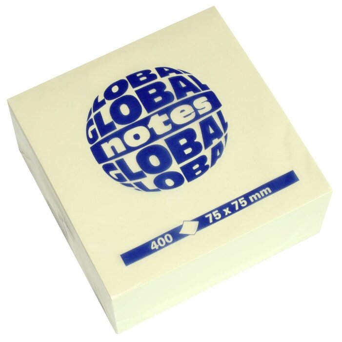 Global Notes блок-кубик с липким слоем 75х75 мм, 400 листов (382098/382001) (фото modal 2)