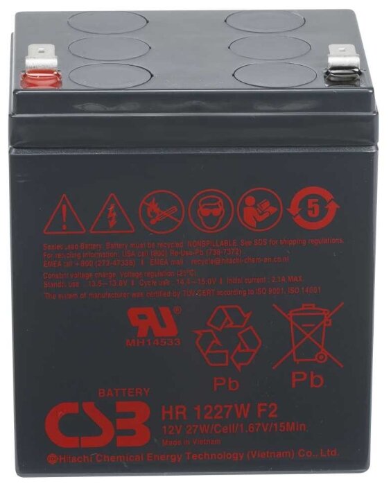 Аккумуляторная батарея CSB HR 1227W 7.5 А·ч (фото modal 1)
