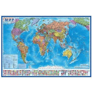 Globen Интерактивная карта Мир Политический 1:28 (КН045) (фото modal nav 1)