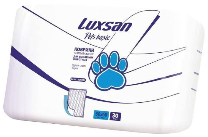 Пеленки для собак впитывающие Luxsan Pets Basic 60х60 см (фото modal 1)