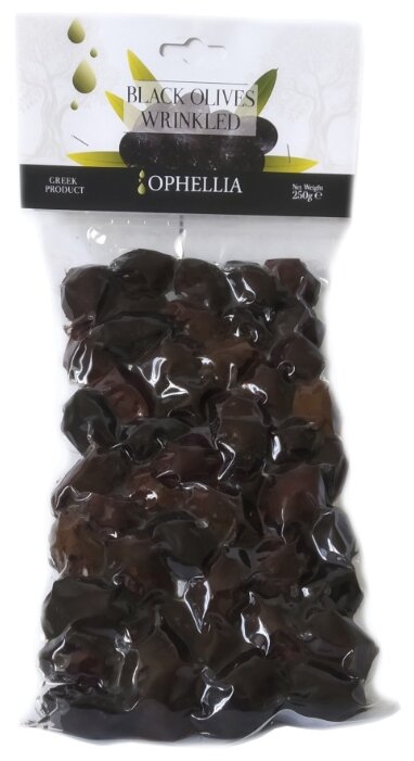 Ophellia Оливки черные вяленые, вакуумный пакет 250 г (фото modal 1)