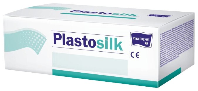 Matopat Plastosilk пластырь фиксирующий шелковый 1,25х914 см, 24 шт. (фото modal 1)