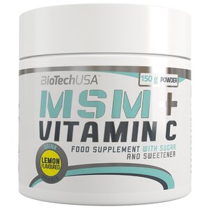 Препарат для укрепления связок и суставов BioTech MSM + Vitamin C 150 г (фото modal nav 1)