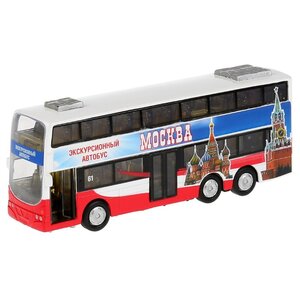 Автобус ТЕХНОПАРК двухэтажный экскурсионный Москва (CT10-054-2) 16 см (фото modal nav 1)