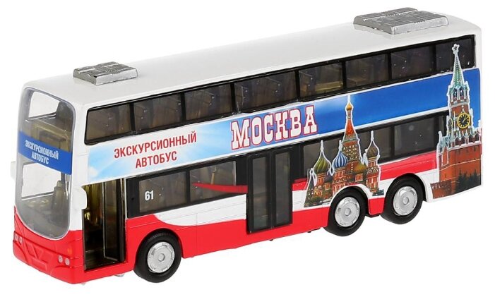 Автобус ТЕХНОПАРК двухэтажный экскурсионный Москва (CT10-054-2) 16 см (фото modal 1)