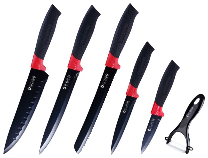 Набор Zillinger 5 ножей и овощечистка ZL-780/ZL-781 (фото modal 1)