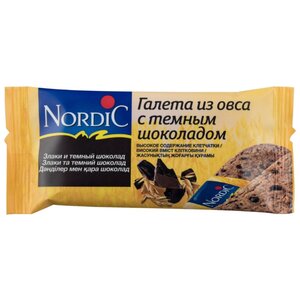 Галета Nordic из овса с темным шоколадом, 30 г (фото modal nav 2)