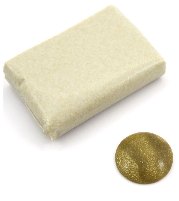 Полимерная глина Cernit Translucent золото с блестками (050), 56 г (фото modal 2)