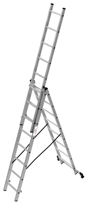 Лестница телескопическая 3-секционная ОЛИМП 1230308 A (фото modal 1)