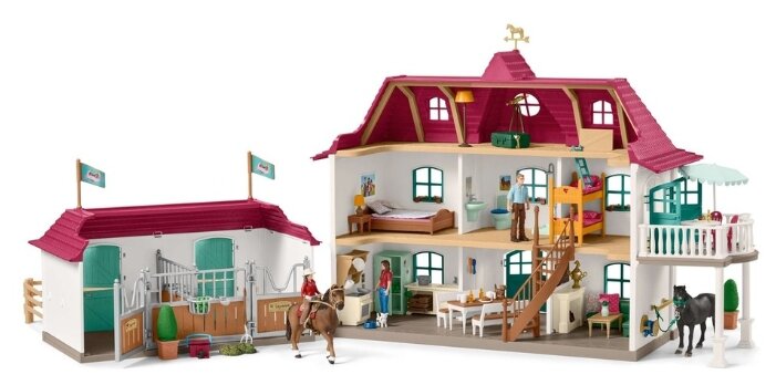 Игровой набор Schleich Большой конный двор с жилым домом и конюшней 42416 (фото modal 2)
