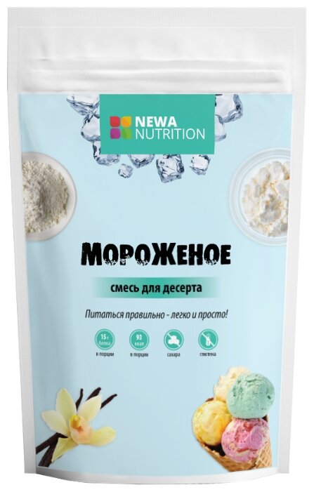 Смесь для мороженого NEWA Nutrition Мороженое с высоким содержанием белка 200 г (фото modal 1)