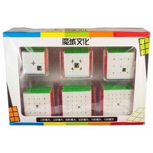 Набор головоломок Moyu 2x2x2-7x7x7 Cubing Classroom (цветная версия) 6 шт. (фото modal nav 1)