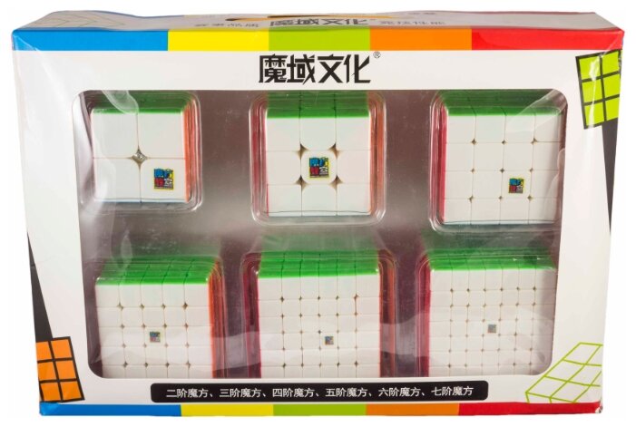 Набор головоломок Moyu 2x2x2-7x7x7 Cubing Classroom (цветная версия) 6 шт. (фото modal 1)