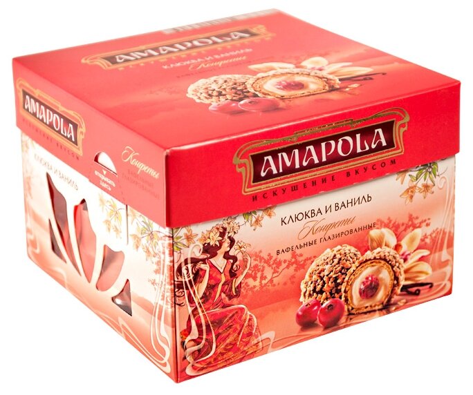 Набор конфет Amapola Клюква и ваниль 100 г (фото modal 2)