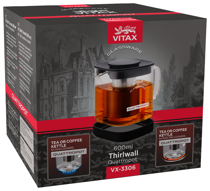 Vitax Заварочный чайник Thirlwall VX-3306 0,6 л (фото modal 9)