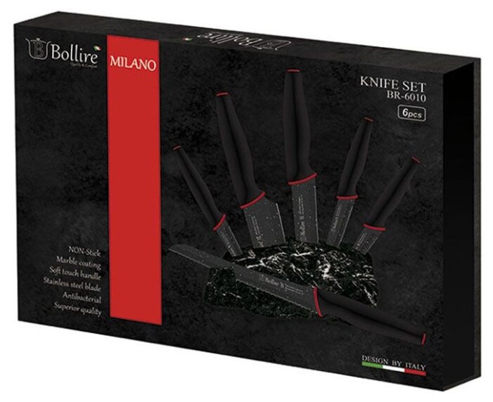 Набор Bollire Milano 6 ножей (фото modal 1)