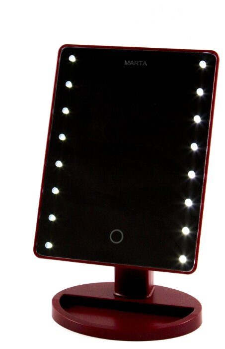 Зеркало косметическое настольное Marta MT-2654 с подсветкой (фото modal 10)