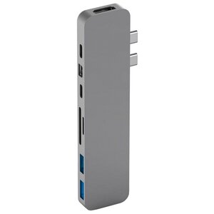 USB-концентратор HyperDrive Pro 8-in-2 (GN28D), разъемов: 4 (фото modal nav 1)