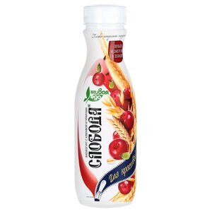 Питьевой йогурт Слобода Био с клюквой и злаками 2%, 290 г (фото modal nav 1)
