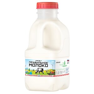 Молоко АИСФеР Правильное пастеризованное 3.2%, 0.5 л (фото modal nav 1)