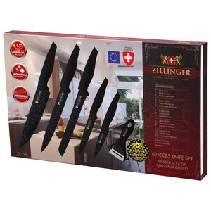 Набор Zillinger 5 ножей и овощечистка ZL-795/ZL-796 (фото modal nav 3)