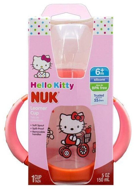 Поильник-непроливайка NUK Learner Cup Hello Kitty, 150 мл (фото modal 3)
