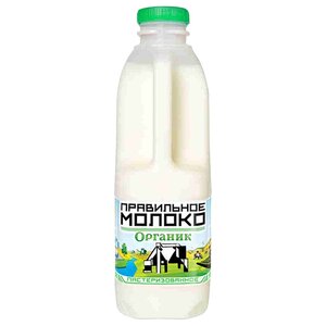 Молоко Правильное Молоко пастеризованное 2.5%, 0.9 л (фото modal nav 1)